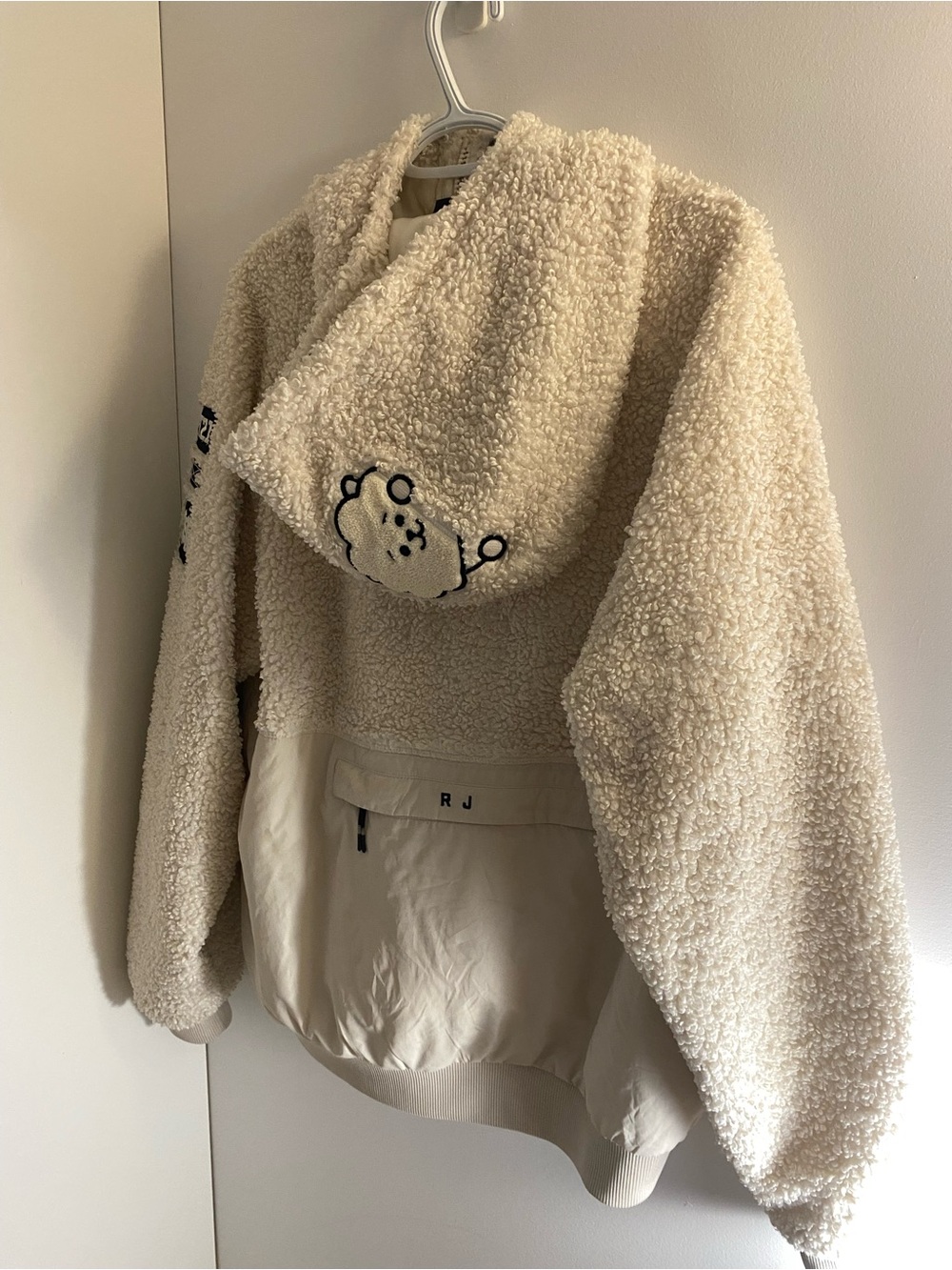 BT21 x Kolon Sport RJ Sherpa Hoodie Jacket (RARE)